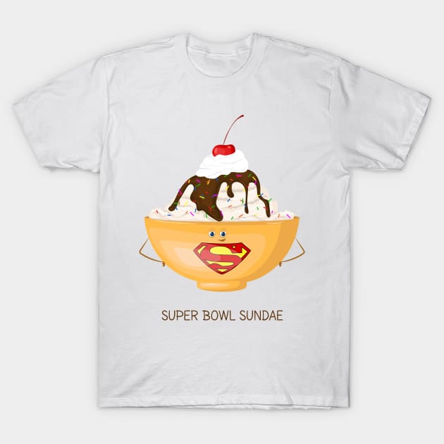 Super Bowl Sundae T-Shirt by itsaulart